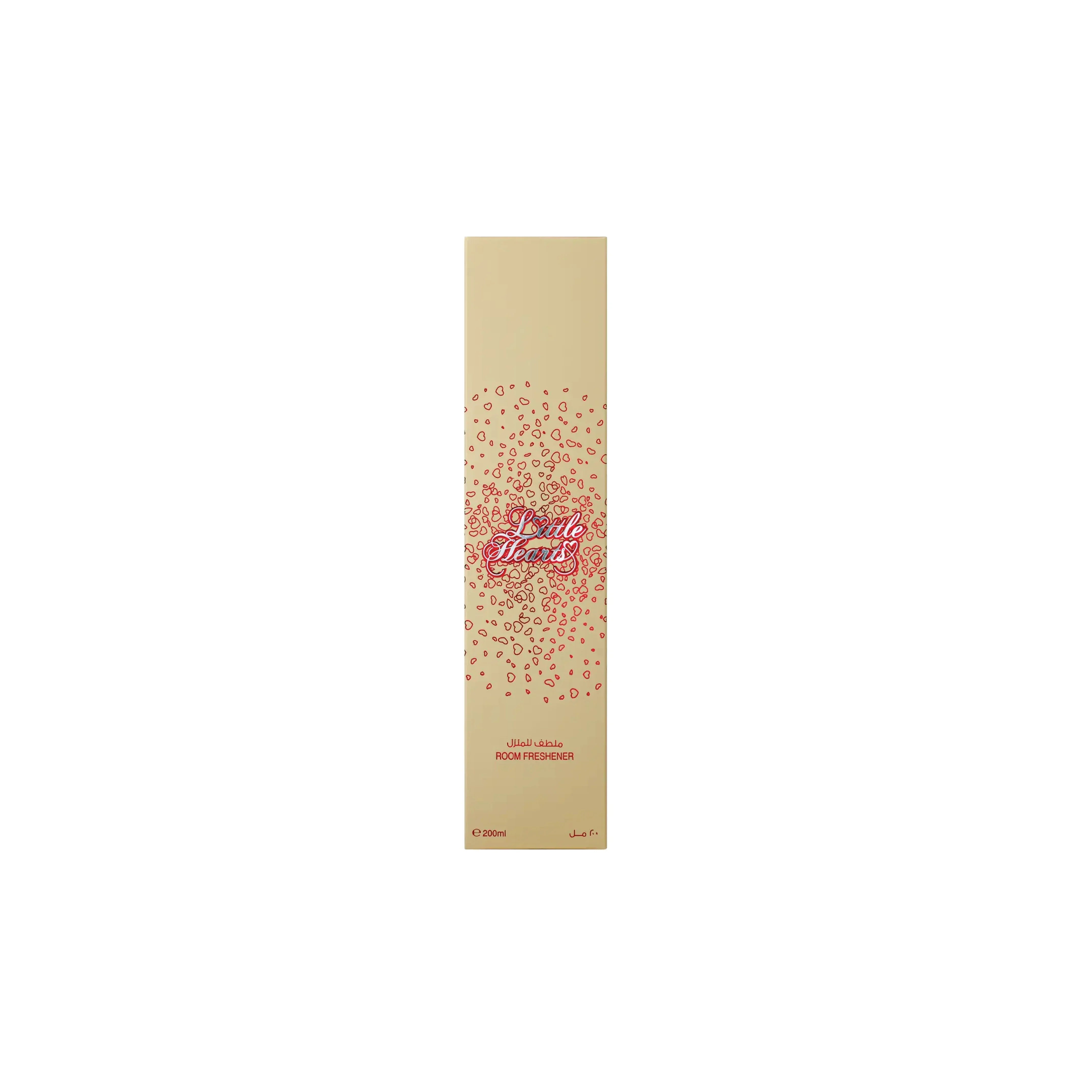 Little Hearts room freshener with red heart pattern, 200ml luxury fragrance for home ambiance