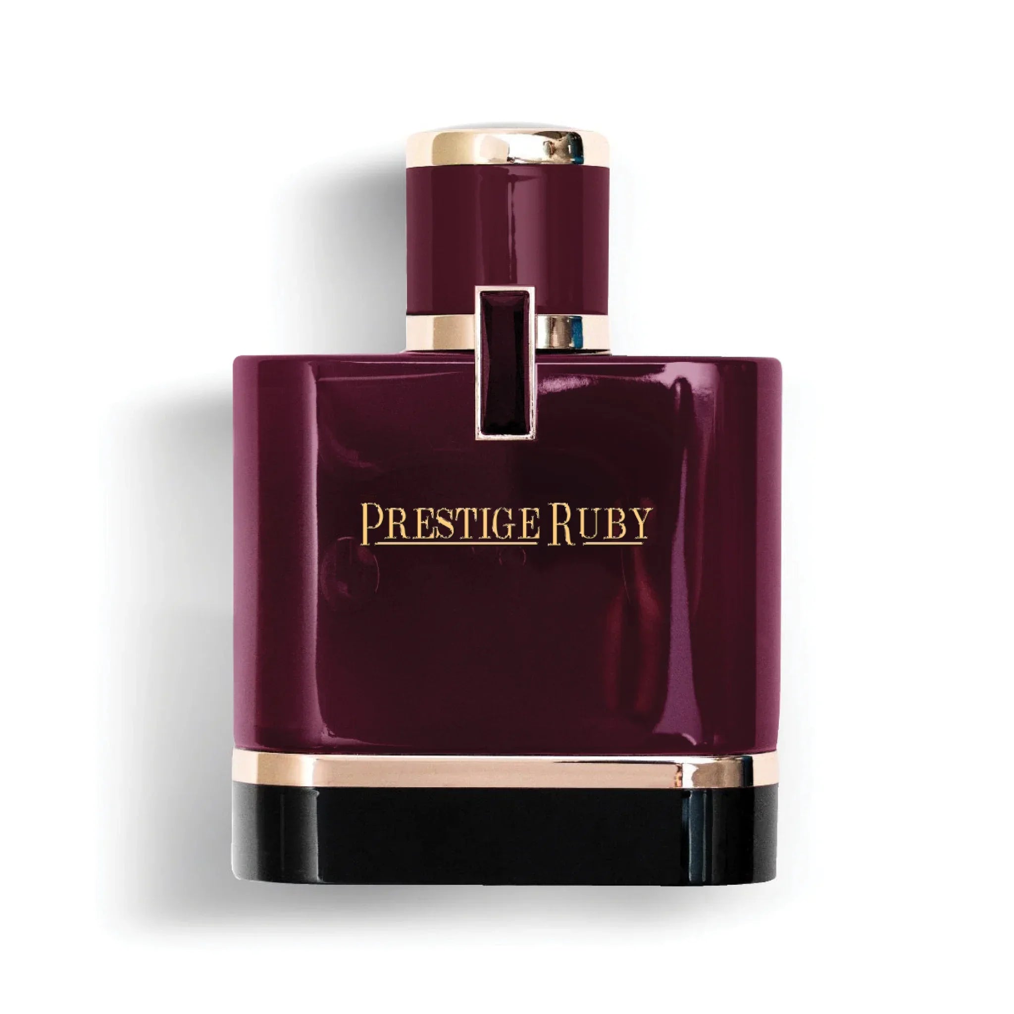 Prestige Ruby perfume bottle on a white background