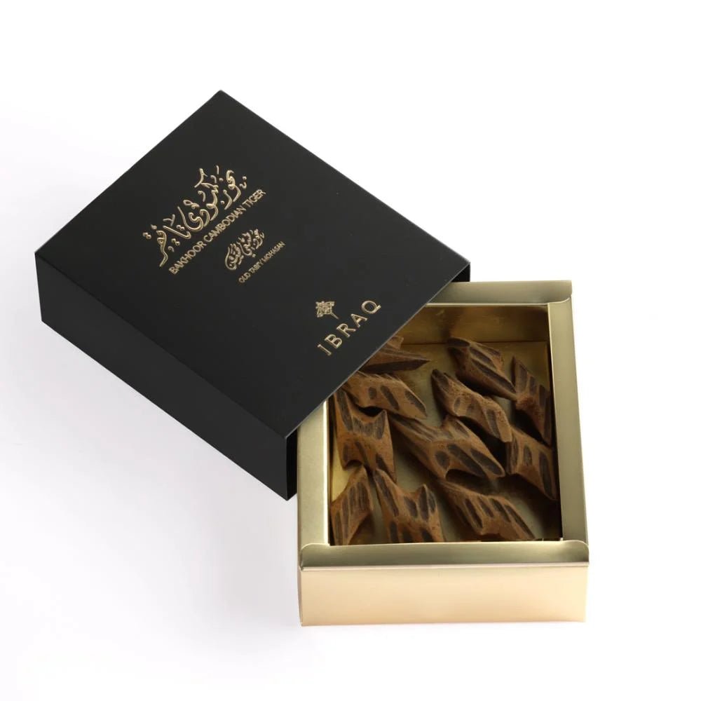 Bakhoor Cambodian Tiger - Oud Tabi’y Mohasan 30gm - Ibrahim Al Qurashi (IBRAQ) - Fragrance Forte