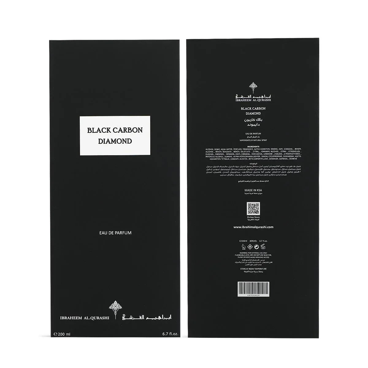Black Carbon Diamond EDP 150ml - Ibrahim Al Qurashi (IBRAQ) - Fragrance Forte