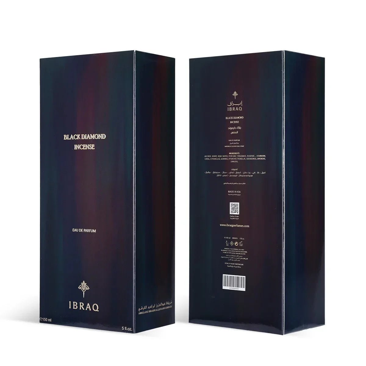 Black Diamond Incense EDP 150ml - Ibrahim Al Qurashi (IBRAQ) - Fragrance Forte