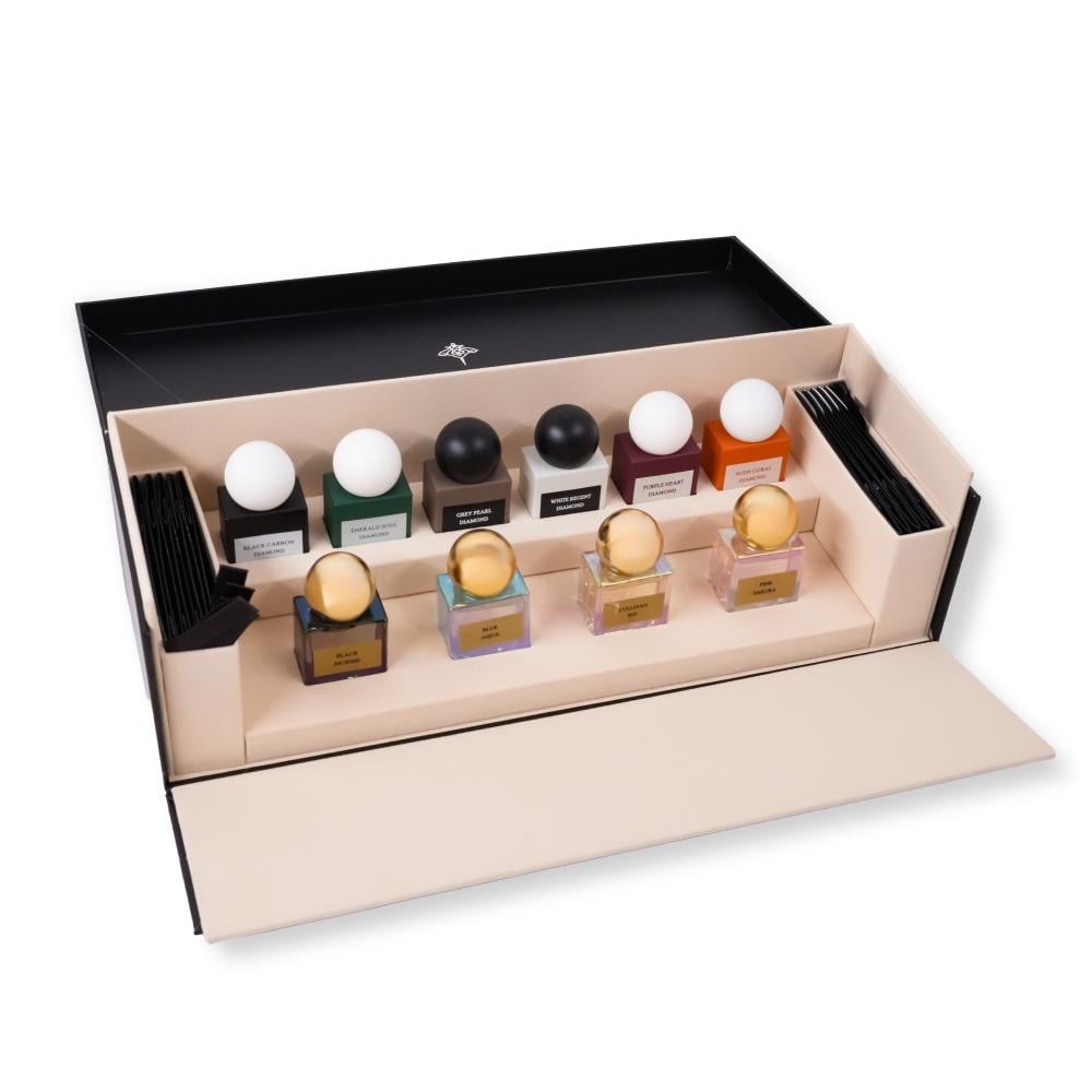 Diamond Mini Collection (10 in 1) - Black - Ibrahim Al Qurashi (IBRAQ) - Fragrance Forte